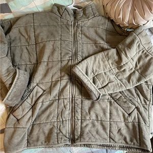 Forever 21 Quilted Jacket. Free People Dupe. Size XL. Taupe. New with tags.